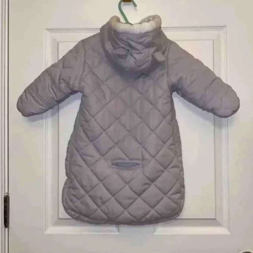 Carter’s Baby Girls’ Snowsuit, One Size, Gray – 100% Polyester Cuddly & cute